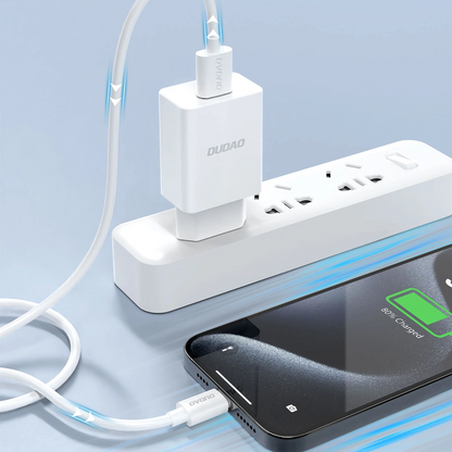 Incarcator Retea Cu Cablu USB-C Dudao A4EU, 10W, 2.1A, 1 x USB-A, Alb