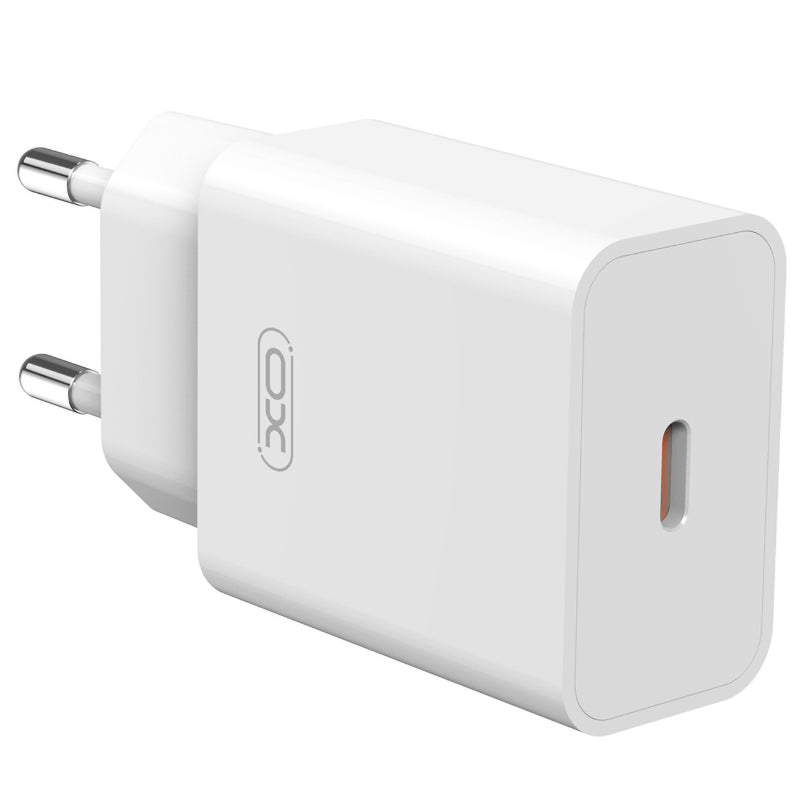 Incarcator Retea Cu Cablu USB-C XO Design L126, 20W, 3A, 1 x USB-C, Alb