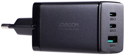 Incarcator Retea Cu Cablu USB-C Joyroom TCG01, 65W, 3.25A, 1 x USB-A - 2 x USB-C, Negru