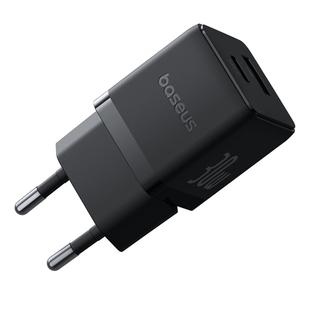 Incarcator Retea Cu Cablu USB-C Baseus Palm, 30W, 3A, 1 x USB-A - 1 x USB-C, Negru P1011160A113-01