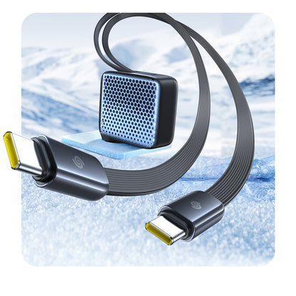 Incarcator Retea Cu Cablu USB-C Baseus EnerCore CJ21, 67W, 3.35A, 1 x USB-C, Negru E0120G00