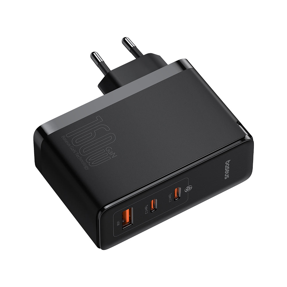 Incarcator Retea Cu Cablu USB-C Baseus GaN5 Pro, 160W, 5A, 1 x USB-A - 2 x USB-C, Negru P10110825113-00