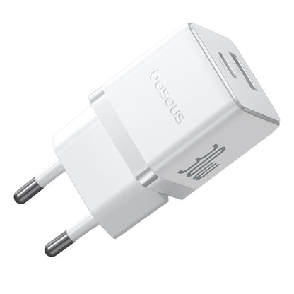 Incarcator Retea Cu Cablu USB-C Baseus Palm, 30W, 3A, 1 x USB-A - 1 x USB-C, Alb P1011160A213-01