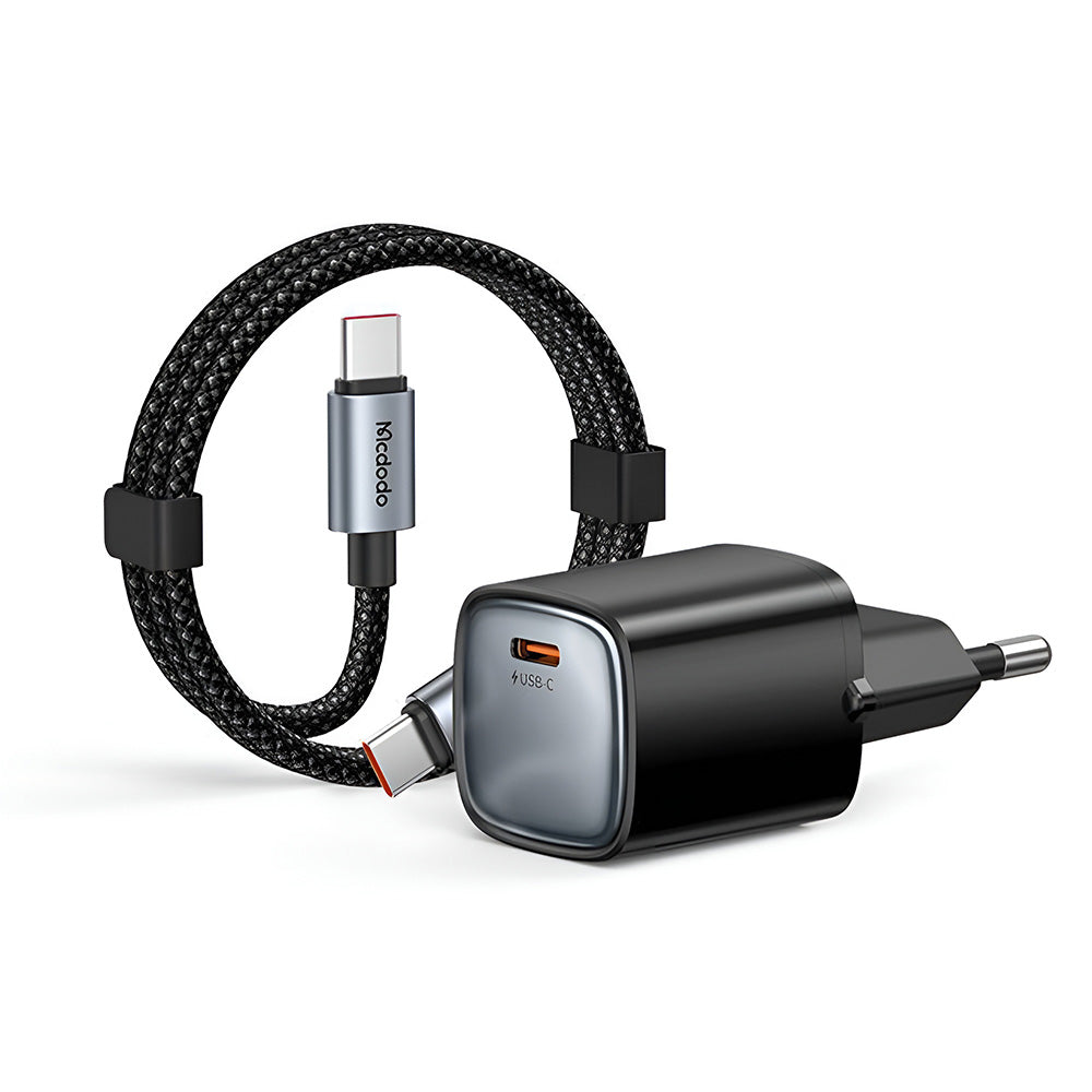 Incarcator Retea Cu Cablu USB-C Mcdodo Nano CH-4433, 45W, 3A, 1 x USB-C, Negru