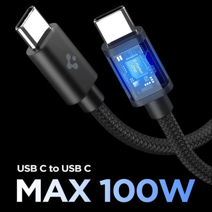 Incarcator Retea Cu Cablu USB-C Spigen EE451EU Essential, 45W, 3A, 1 x USB-C, Negru ACH09474