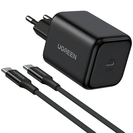 Incarcator Retea cu Cablu USB-C UGREEN X524 (65054), 45W, 3A, 1 x USB-C, Negru