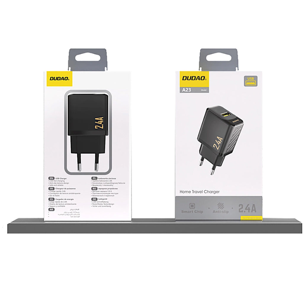 Incarcator Retea Dudao A23, 12W, 2.4A, 1 x USB-A, Negru