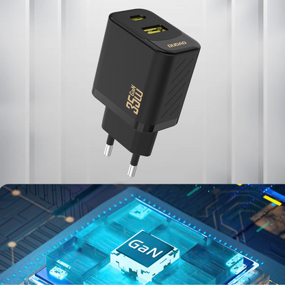 Incarcator Retea Dudao A27 Max, 35W, 1 x USB-A - 1 x USB-C, Negru