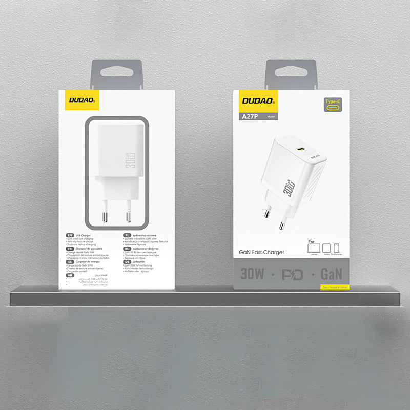 Incarcator Retea Dudao A27P, 30W, 3A, 1 x USB-C, Alb