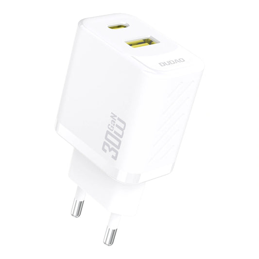 Incarcator Retea Dudao A27TEU, 30W, 3A, 1 x USB-A - 1 x USB-C, Alb