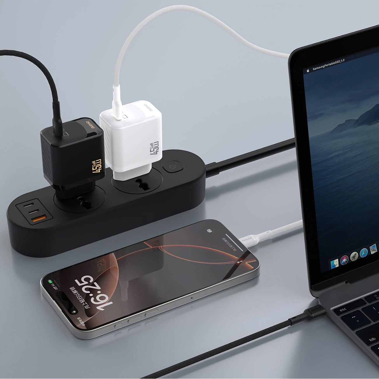 Incarcator Retea Dudao A28, 45W, 3A, 1 x USB-C, Negru