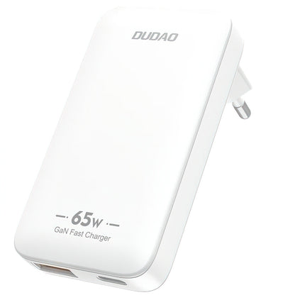 Incarcator Retea Dudao A65Q Travel, 65W, 3.25A, 1 x USB-A - 1 x USB-C, Alb
