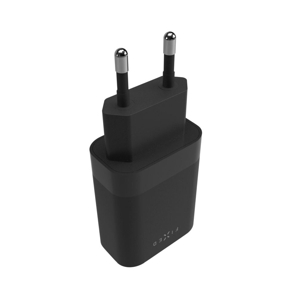 Incarcator Retea Fixed, 35W, 3A, 2 x USB-C, Negru