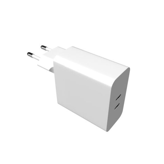 Incarcator Retea Fixed, 65W, 3.25A, 2 x USB-C, Alb