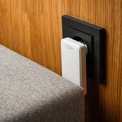 Incarcator Retea Fixed Slim, 45W, 3A, 2 x USB-C, Alb