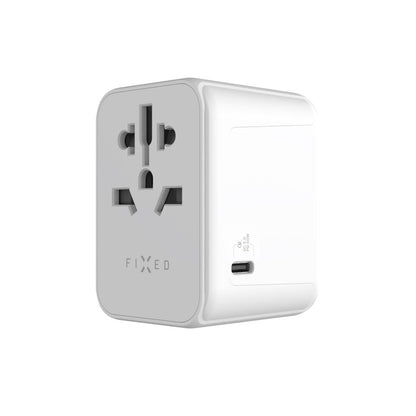 Incarcator Retea Fixed Travel, 30W, 3A, 2 x USB-A - 1 x USB-C, Alb