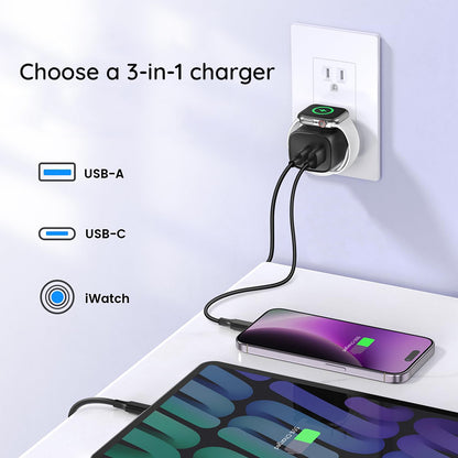 Incarcator Retea HAVIT UC132 2in1, 22W, 3A, 1 x USB-A - 1 x USB-C, Negru