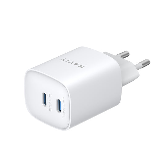 Incarcator Retea HAVIT UC45W, 45W, 3A, 2 x USB-C, Alb