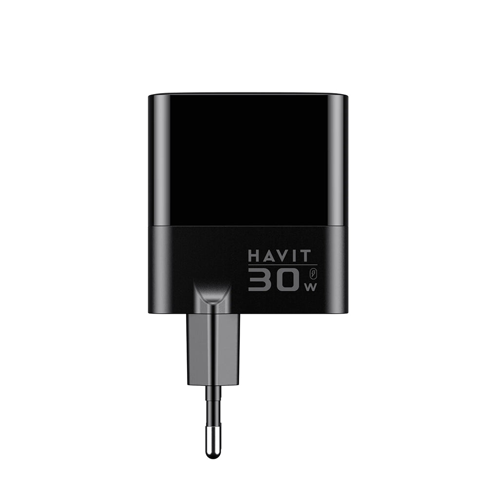 Incarcator Retea HAVIT UCLE001, 30W, 3A, 2 x USB-A - 1 x USB-C, Negru