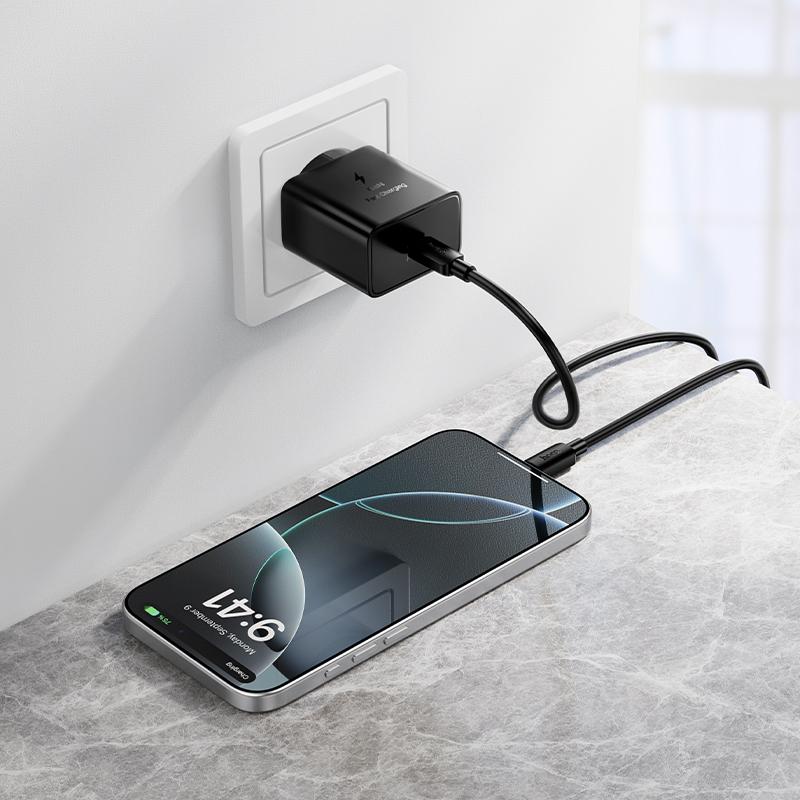 Incarcator Retea HOCO N77, 45W, 3A, 1 x USB-C, Negru