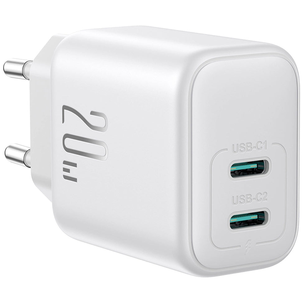 Incarcator Retea Joyroom JR-TCF12, 20W, 3A, 2 x USB-C, Alb