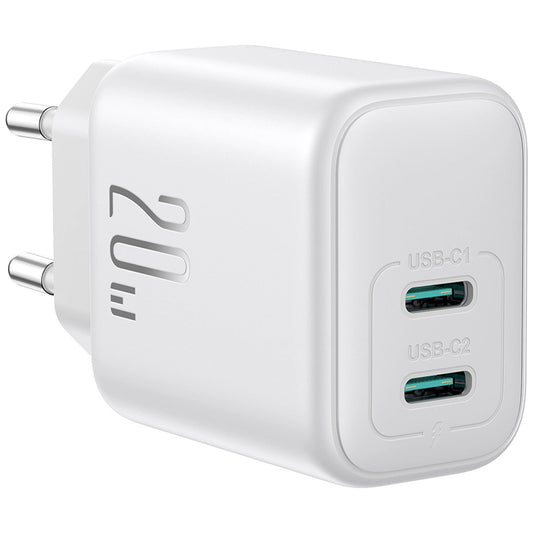 Incarcator Retea Joyroom JR-TCF12, 20W, 3A, 2 x USB-C, Alb