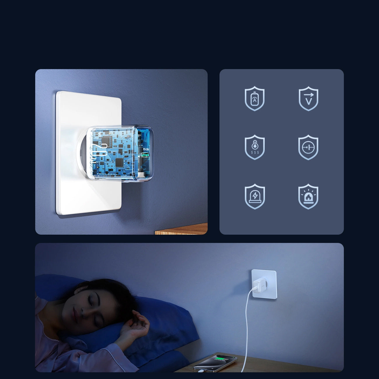 Incarcator Retea Joyroom JR-TCF20, 20W, 3A, 1 x USB-C, Alb