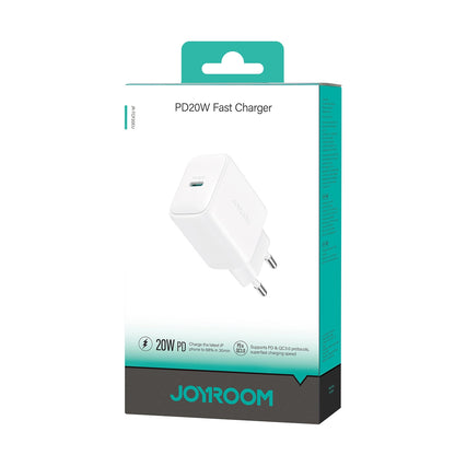 Incarcator Retea Joyroom JR-TCF20, 20W, 3A, 1 x USB-C, Alb