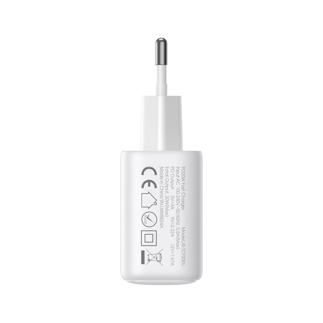 Incarcator Retea Joyroom JR-TCF20, 20W, 3A, 1 x USB-C, Alb