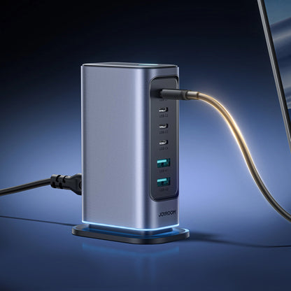 Incarcator Statie Joyroom JR-TCM02, 65W, 3.25A, 2 x USB-A - 4 x USB-C, Gri