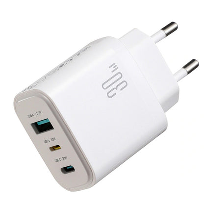 Incarcator Retea Joyroom JR-TG6, 30W, 3A, 1 x Lightning - 1 x USB-A - 1 x USB-C, Alb