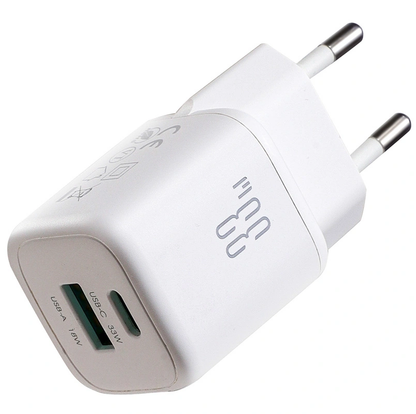 Incarcator Retea Joyroom JR-TG7, 33W, 3A, 1 x USB-A - 1 x USB-C, Alb