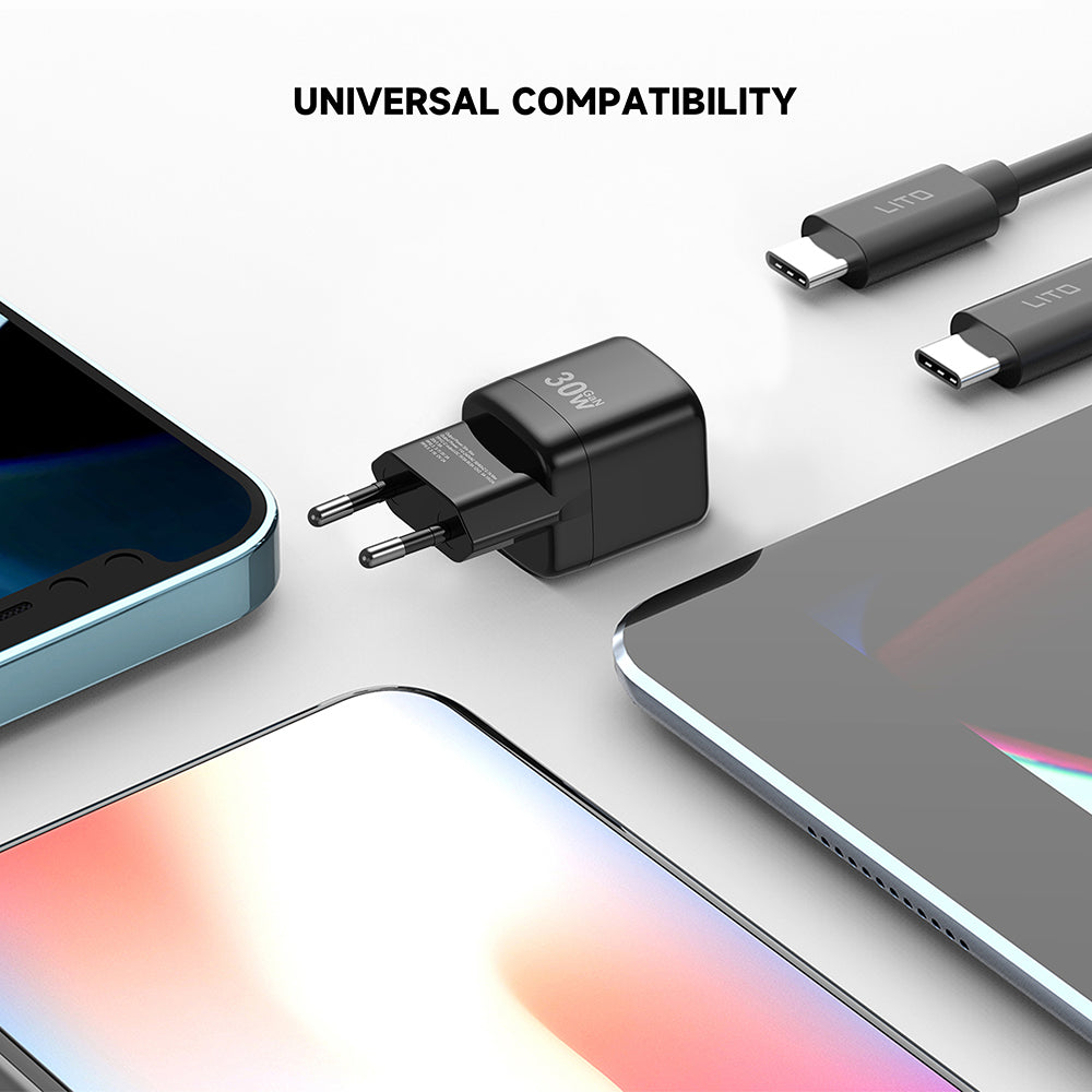 Incarcator Retea Lito LC11, 30W, 3A, 1 x USB-C, Negru