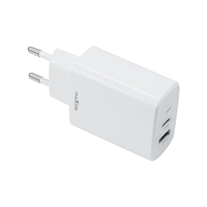 Incarcator Retea MaXlife MXTC-10-30AC, 30W, 3A, 1 x USB-A - 1 x USB-C, Alb