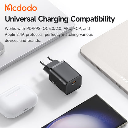 Incarcator Retea McDodo CH-0850 Ultimate Mini, 65W, 3.25A, 1 x USB-C, Negru
