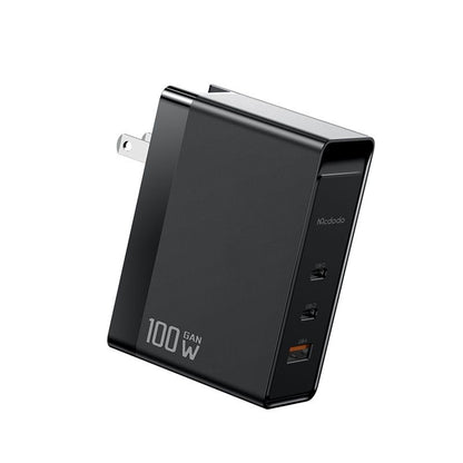 Incarcator Retea McDodo CH-8101 Pro Nuc AR Power Travel, 100W, 5A, 1 x USB-A - 2 x USB-C, Negru