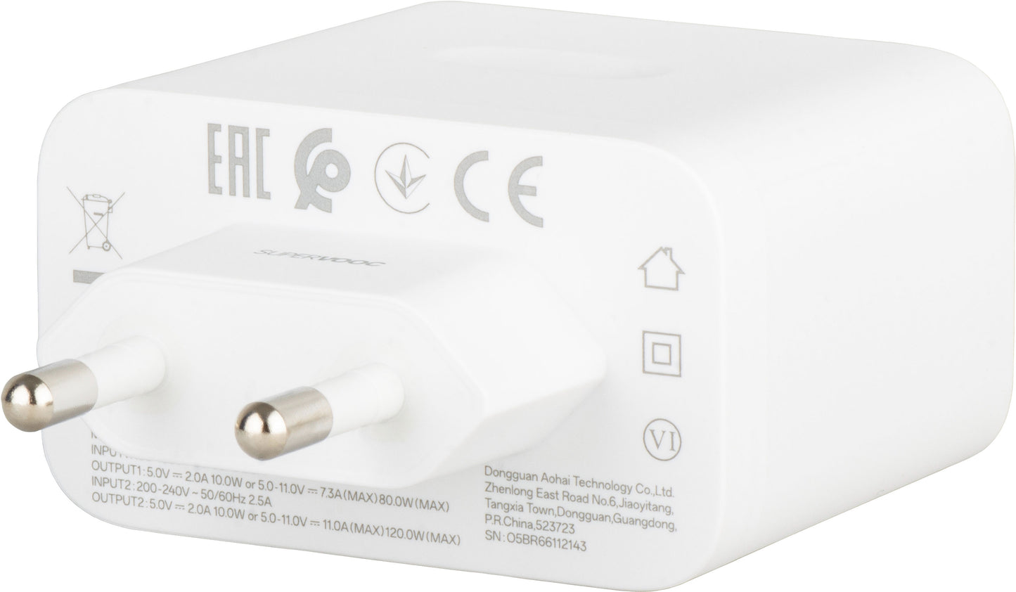 Incarcator Retea OnePlus, 120W, 1 x USB-A, Alb