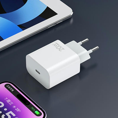 Incarcator Retea Sendem OG73, 20W, 3A, 1 x USB-C, Alb