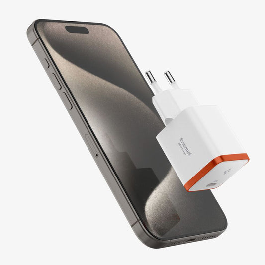 Incarcator Retea Spigen EE301EU Essential, 30W, 3A, 1 x USB-C, Alb ACH08449