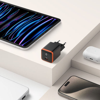 Incarcator Retea Spigen EE301EU Essential, 30W, 3A, 1 x USB-C, Negru ACH08448
