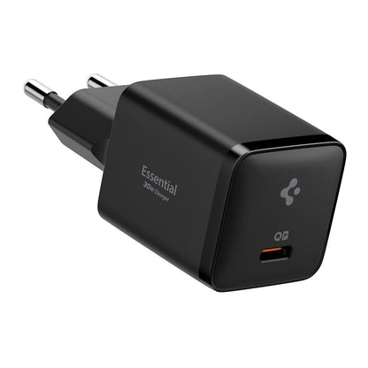 Incarcator Retea Spigen EE301EU Essential, 30W, 3A, 1 x USB-C, Negru ACH09493