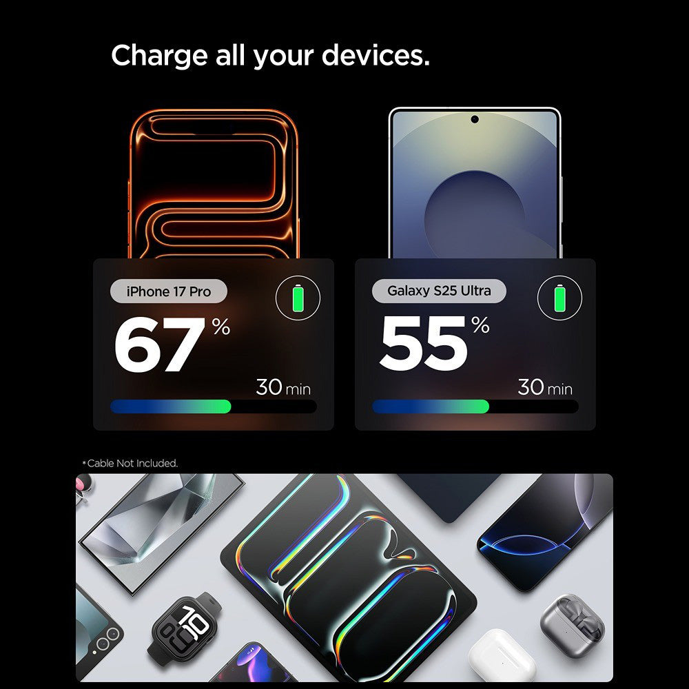 Incarcator Retea Spigen EE301EU Essential, 30W, 3A, 1 x USB-C, Negru ACH09493