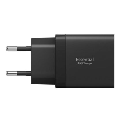 Incarcator Retea Spigen Essential, 47W, 3A, 2 x USB-C, Negru