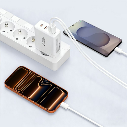 Incarcator Retea Tech-Protect NC120W-GAN, 120W, 5A, 1 x USB-A - 3 x USB-C, Alb