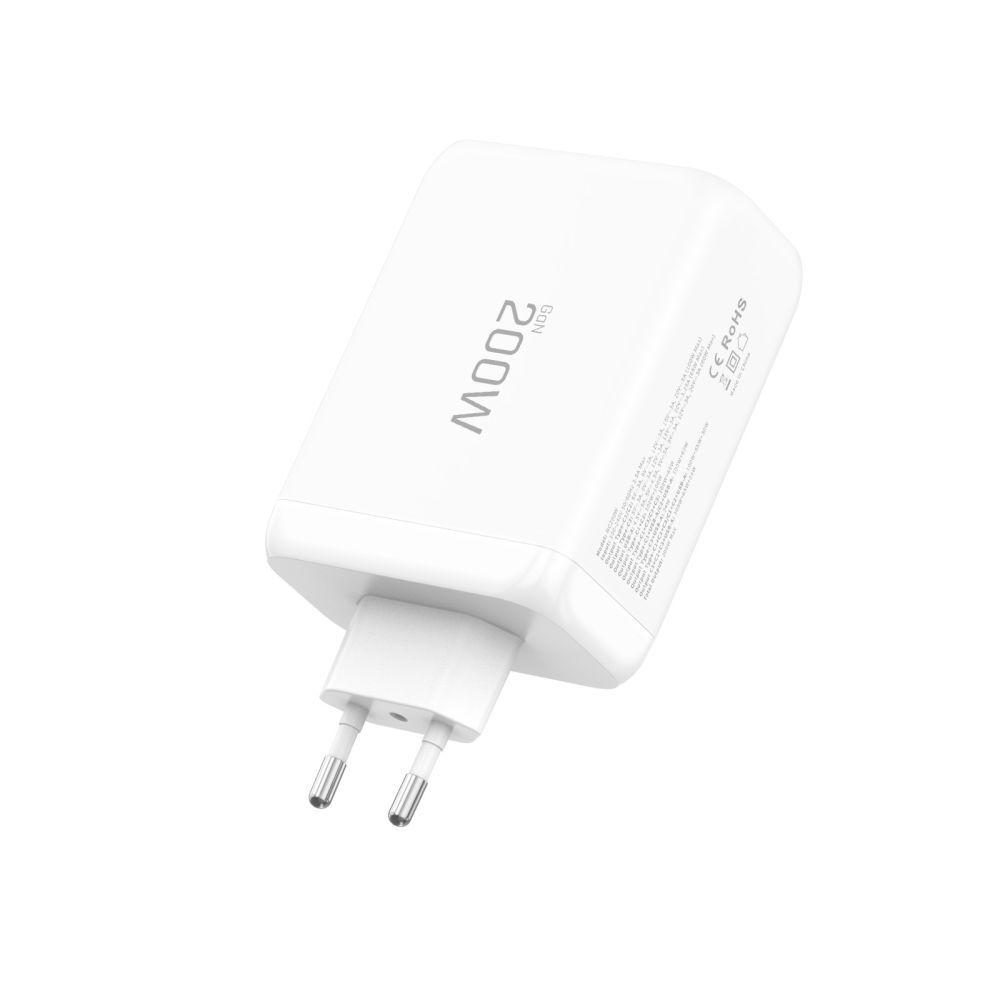 Incarcator Retea Tech-Protect NC200W-GAN, 200W, 5A, 1 x USB-A - 3 x USB-C, Alb