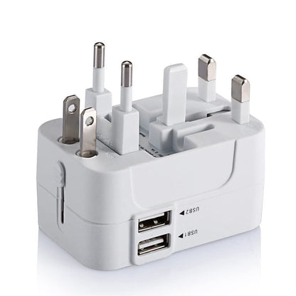 Incarcator Retea Techsuit HHT202 Travel, 10W, 2A, 2 x USB-A, Alb