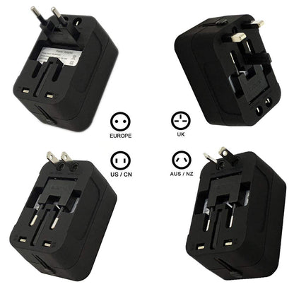 Incarcator Retea Techsuit HHT202 Travel, 10W, 2A, 2 x USB-A, Alb