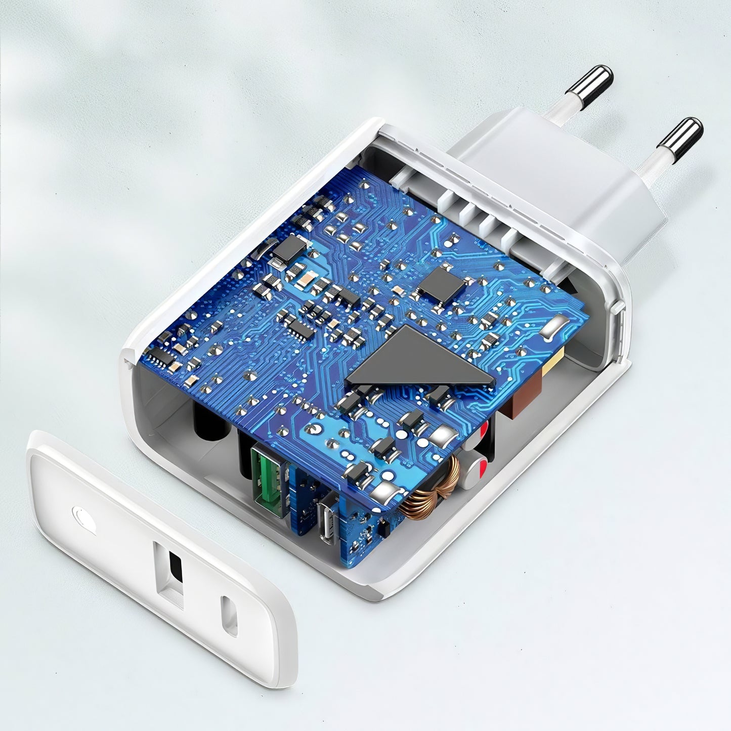 Incarcator Retea UGREEN CD170, 36W, 3A, 1 x USB-A - 1 x USB-C, Alb