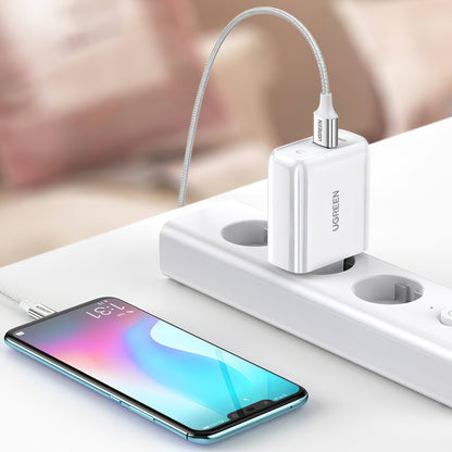Incarcator Retea UGREEN CD170, 36W, 3A, 1 x USB-A - 1 x USB-C, Alb
