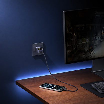 Incarcator Retea UGREEN Nexode Pro X740 (25419B) Display, 45W, 3A, 1 x USB-C, Gri